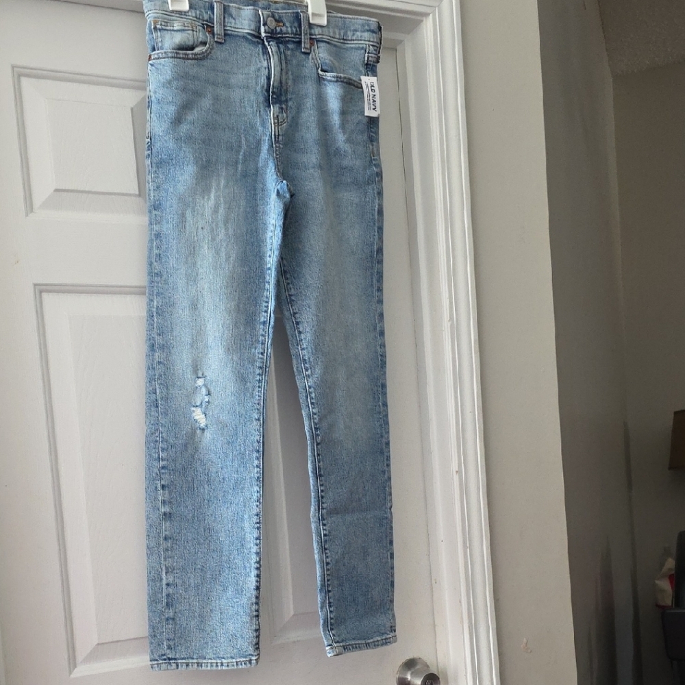 Boys Size 16 Slim Old Navy Light Blue Skinny Jeans